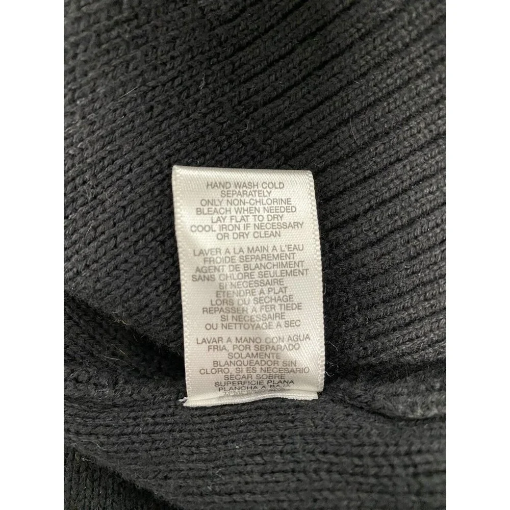 Michael Kors Front Zip Short Sleeve Knit Short Black Casual Dress L